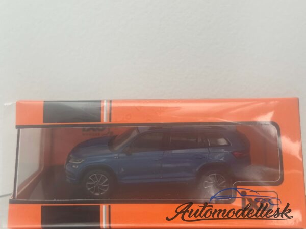 Model auta Škoda Kodiaq, metalická-modrá, Sportline, 2018