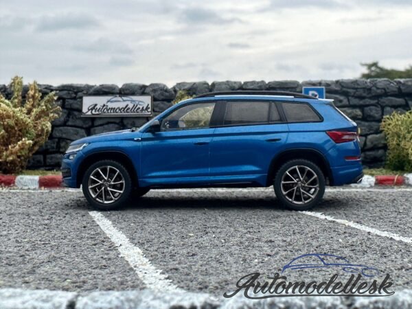 Model auta Škoda Kodiaq, metalická-modrá, Sportline, 2018