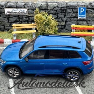 Model auta Škoda Kodiaq, metalická-modrá, Sportline, 2018