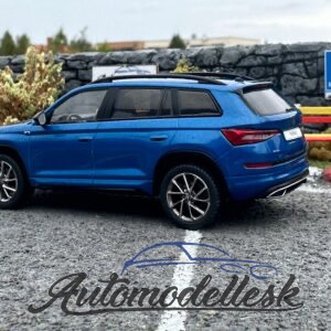 Model auta Škoda Kodiaq, metalická-modrá, Sportline, 2018