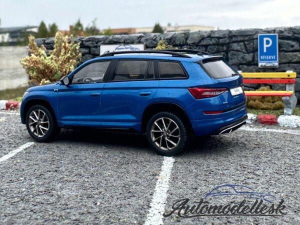 Model auta Škoda Kodiaq, metalická-modrá, Sportline, 2018