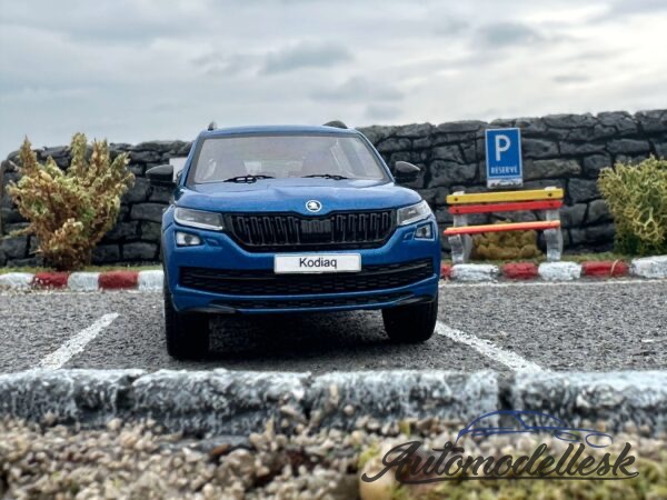 Model auta Škoda Kodiaq, metalická-modrá, Sportline, 2018