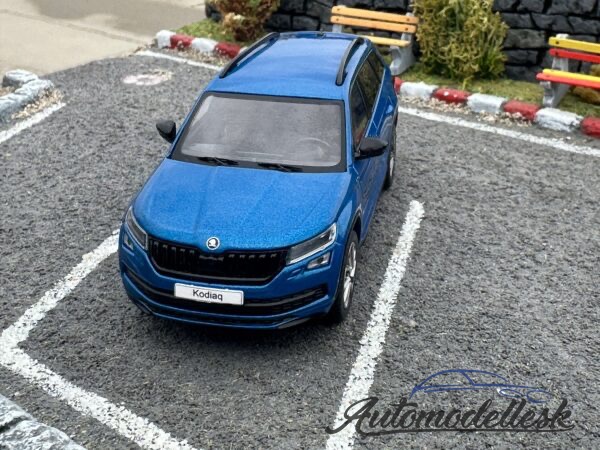 Model auta Škoda Kodiaq, metalická-modrá, Sportline, 2018