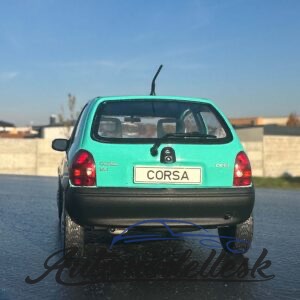 Model auta Opel Corsa B, tyrkysová, 1993