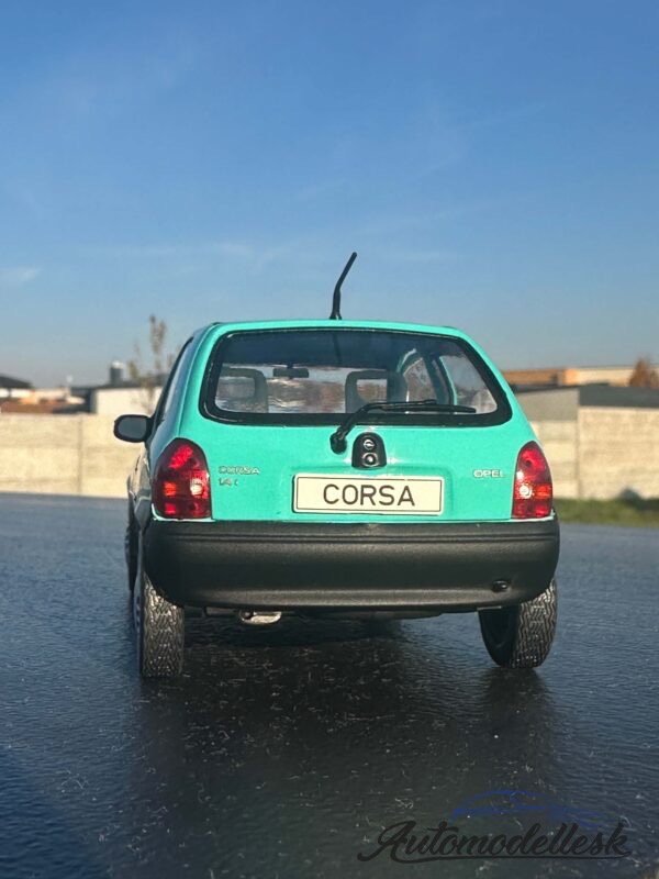 Model auta Opel Corsa B, tyrkysová, 1993