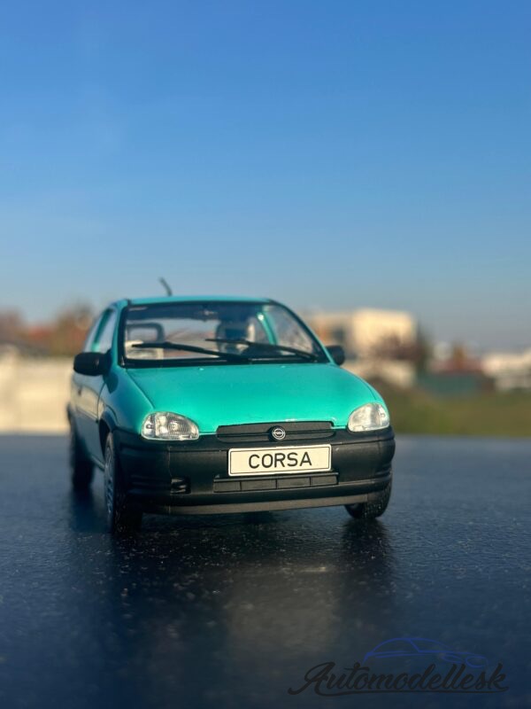 Model auta Opel Corsa B, tyrkysová, 1993