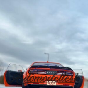 Model auta DODGE CHALLENGER R/T SCAT PACK WIDEBODY ORANGE 2023
