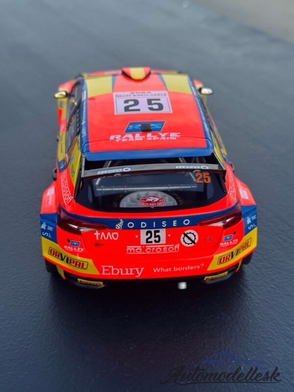Model auta rally Škoda Fabia Rally2, No.25, Rallye Monte Carlo 2024