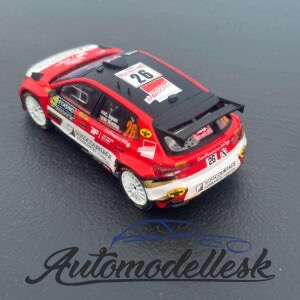 Model auta rally Škoda Fabia Rally2, No.26, WRC, Rallye Monte Carlo 2024, Ingram - McKillop