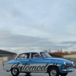 Model auta Wartburg 312, svetlo modrá/biela, 1965