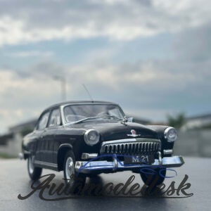 Model auta VOLGA M21, čierna, 1960