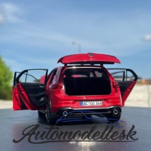 Model auta Volkswagen GTI, Tornado červená, 2020