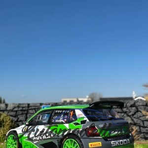 Model auta rally Škoda Fabia Rally2 E #1, Rallye Bohemia 2021