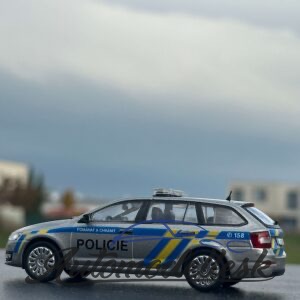 Model auta rally Škoda Favorit, Racing, biela