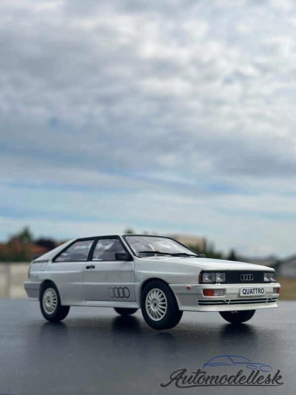 Model auta Audi Quattro, biela, 1981