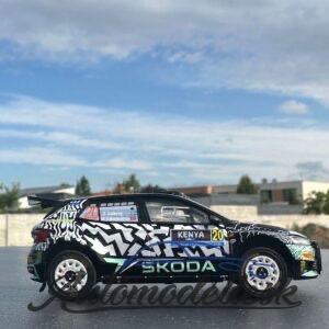 Model auta rally Škoda Fabia Rally2, WRC, Safari Rallye Kenia, 2024