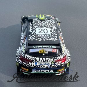 Model auta rally Škoda Fabia Rally2, WRC, Safari Rallye Kenia, 2024