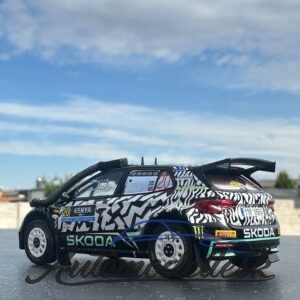 Model auta rally Škoda Fabia Rally2, WRC, Safari Rallye Kenia, 2024