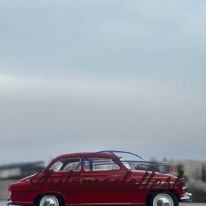 Model auta Škoda Octavia Super, červená, 1959.