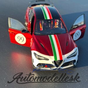 Model auta ALFA ROMEO GIULIA GTA GTA-M TRICOLORE MUGELLO 1969 LIVERY RED, 2022