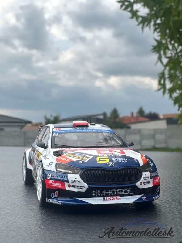 Model auta rally Škoda Fabia Rally2, Rally WM, Barum Rally, 2024, #10, S.Wagner/ J.Hain.
