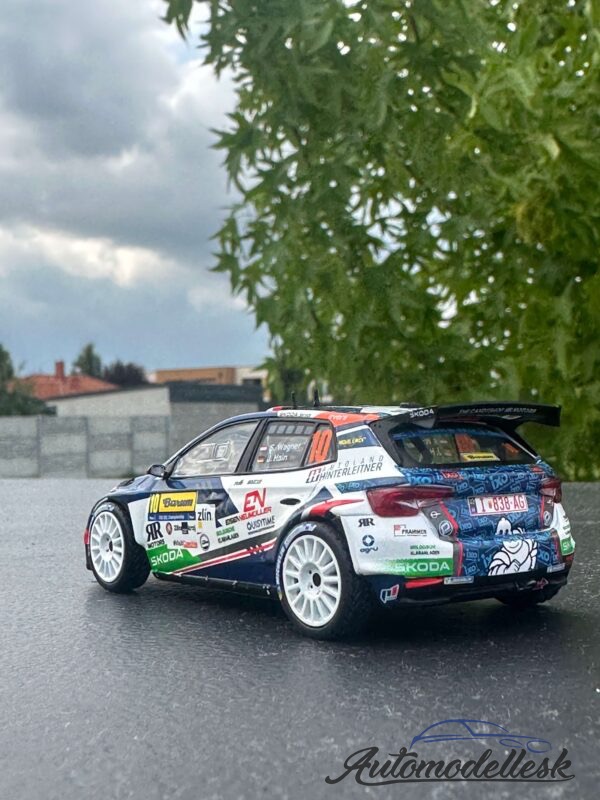 Model auta rally Škoda Fabia Rally2, Rally WM, Barum Rally, 2024, #10, S.Wagner/ J.Hain.