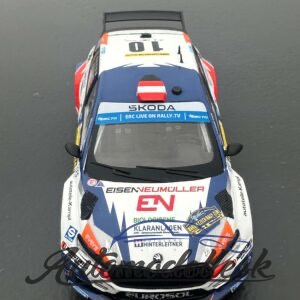 Model auta rally Škoda Fabia Rally2, Rally WM, Barum Rally, 2023, #10