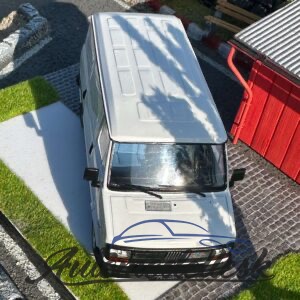 Model auta Fiat Ducato, biela, 1982