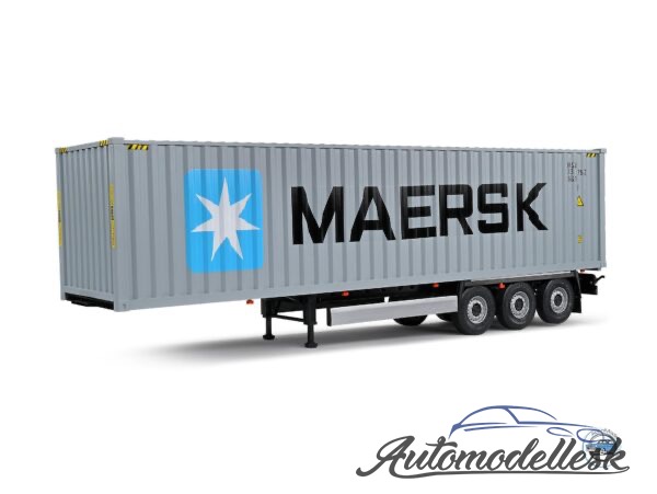 CONTAINER TRAILER MAERSK. Mierka 1:24.