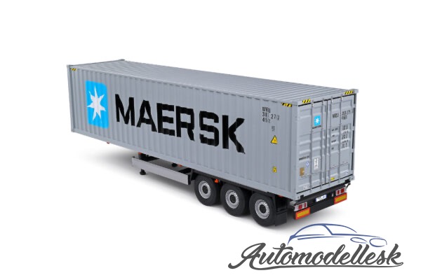 CONTAINER TRAILER MAERSK. Mierka 1:24.