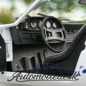 Model auta PORSCHE 911 RSR WHITE / BLUE CARRERA STRIPES 1973