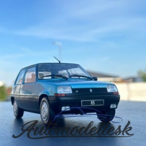 Model auta Renault 5 GTL, svetlo modrá, 1985.