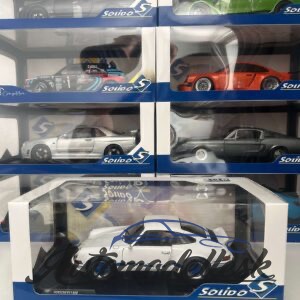 Model auta PORSCHE 911 RSR WHITE / BLUE CARRERA STRIPES 1973