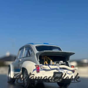 Model auta Fiat Abarth 1000 Gr.2, šedá/ modrá, 1970