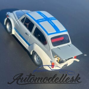 Model auta Fiat Abarth 1000 Gr.2, šedá/ modrá, 1970