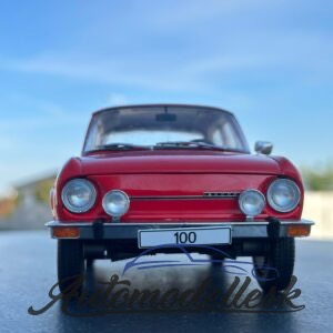 Model auta Škoda 100, červená, 1969