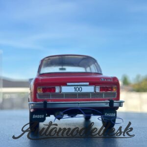 Model auta Škoda 100, červená, 1969