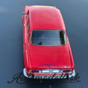 Model auta Škoda 100, červená, 1969