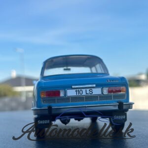 Model auta Škoda 110 LS, svetlo modrá, 1969.