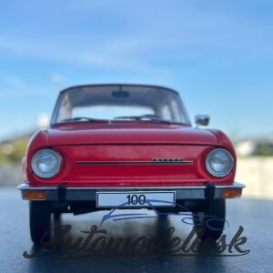 Model auta Škoda 100, červená, 1969