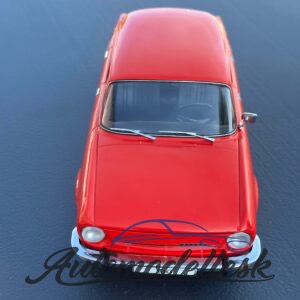 Model auta Škoda 100, červená, 1969