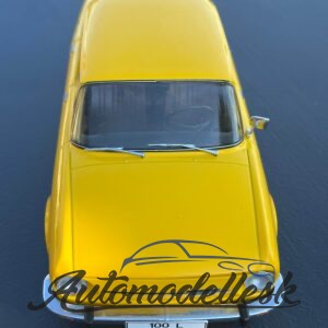 Model auta Škoda 100, žltá, 1969.