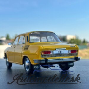 Model auta Škoda 100, žltá, 1969.