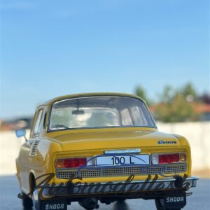 Model auta Škoda 100, žltá, 1969.