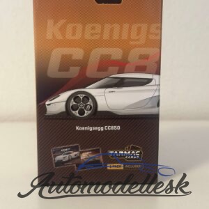Model auta Koenigsegg CC850, biela
