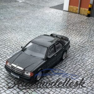 Model auta Mercedes 190 E 2.3-16, čierna modrá