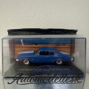 Model auta Chevrolet Chevelle SS 454, modrá/biela, 1970