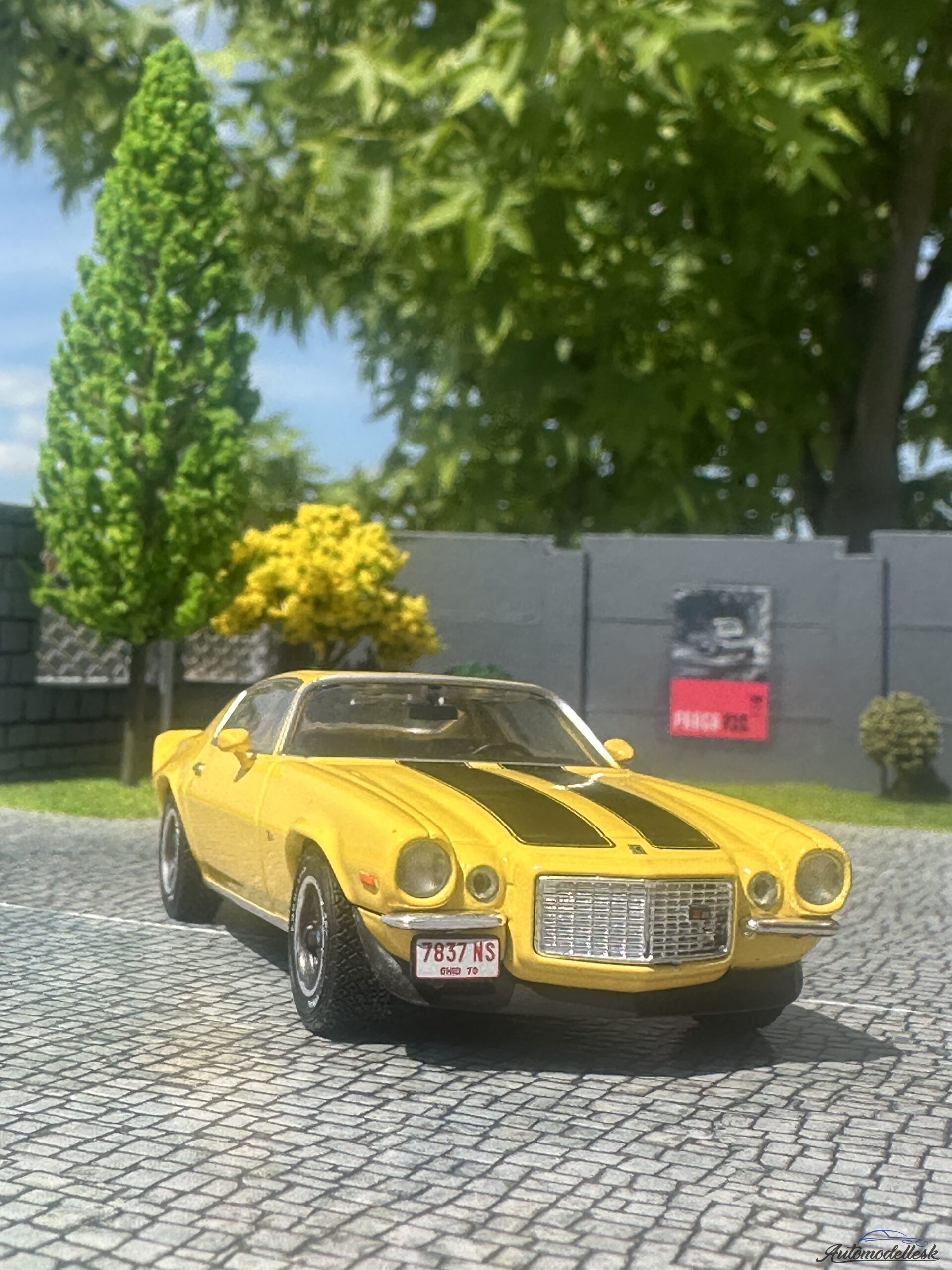 Model auta Chevrolet Camaro Z/28, žltá/čierna, 1970 Model auta Chevrolet Camaro Z/28, žltá/čierna, 1970