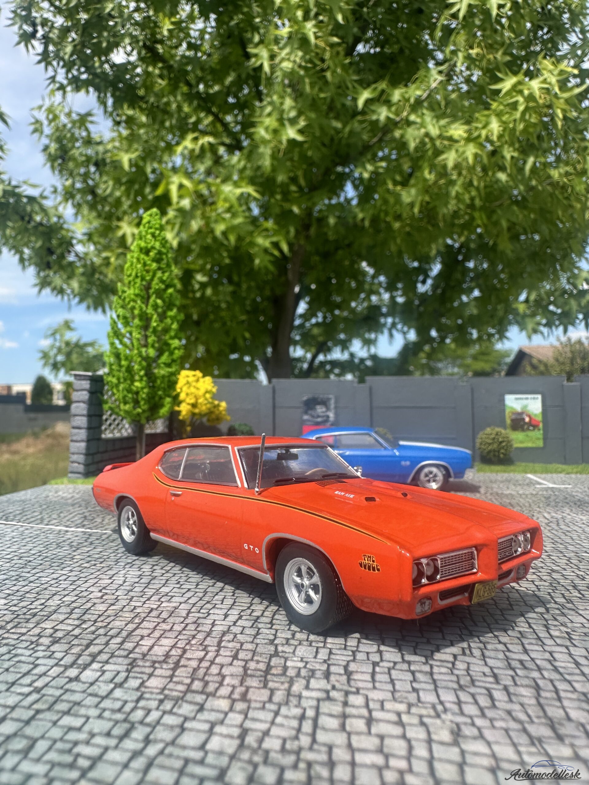 Model auta Pontiac GTO *The Judge*, červená, 1969 Model auta Pontiac GTO *The Judge*, červená, 1969