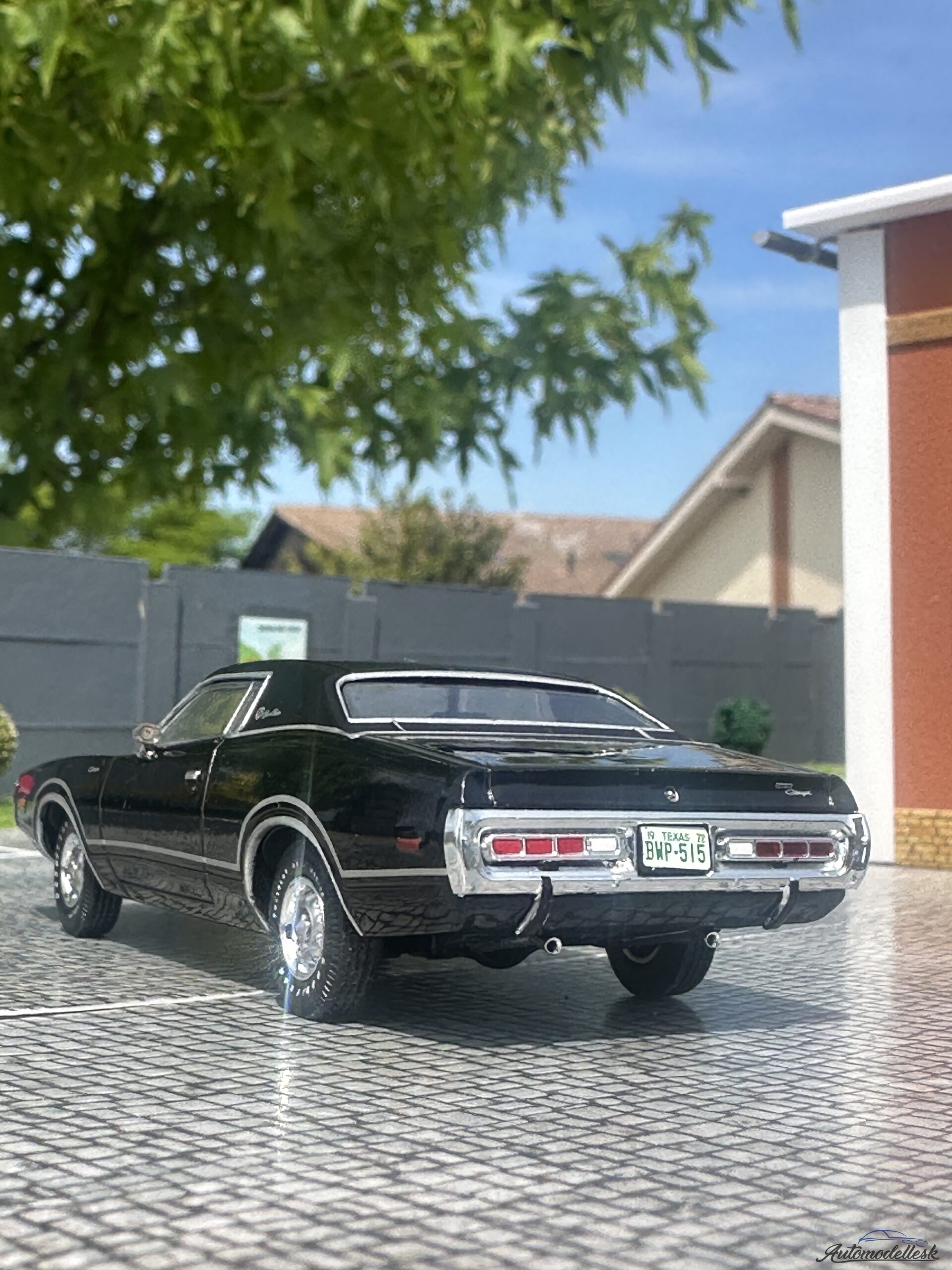 Model auta Dodge Charger Coupe, čierna, 1972. Model auta Dodge Charger Coupe, čierna, 1972.